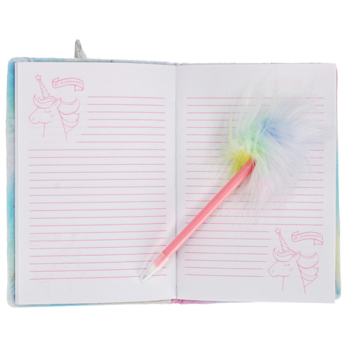 Gift Set Plush Notebook & Ballpen Unicorn