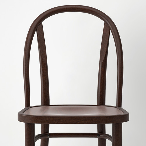 IDANÄS / SKOGSBO Table and 2 chairs, white/dark brown, 51/86x96 cm