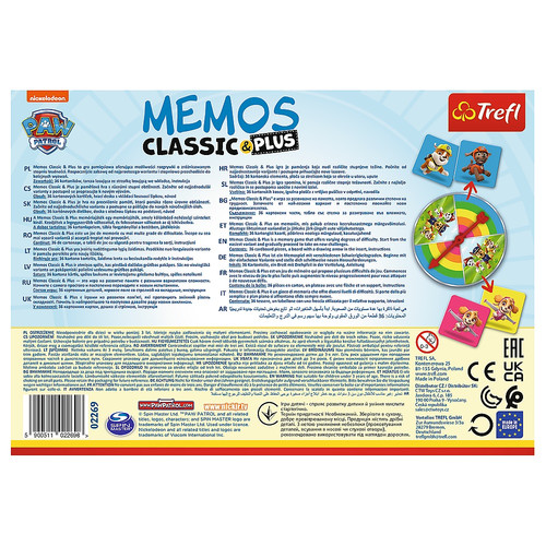 Trefl Memos Classic Plus Game Paw Patrol 3+