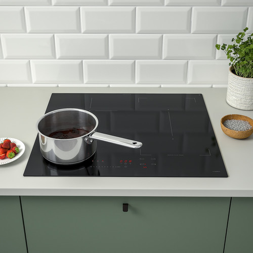 KOLSTAN Induction hob, IKEA 500 black, 58 cm