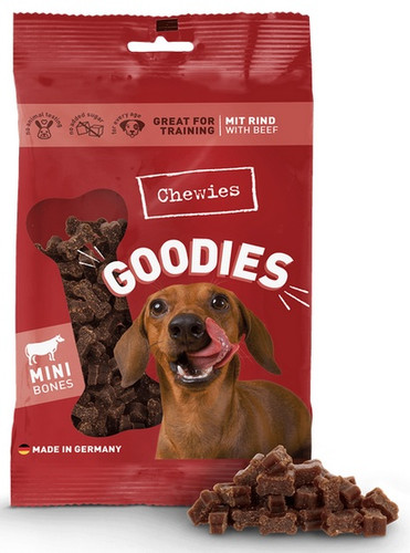 Chewies Dog Snack Beef Bones 125g