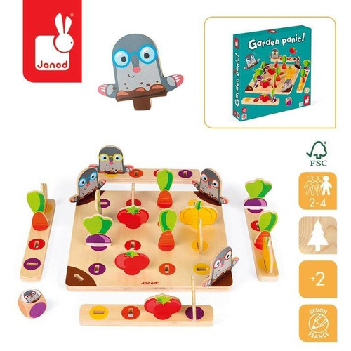 Janod Matchin Game Garden Panic!, wood, 2+