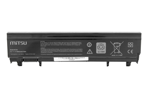 Mitsu Battery for Dell Latitude E5440, E5540 6600mAh 73Wh 10.8-11.1V