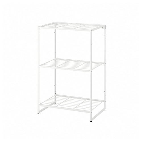 JOSTEIN Shelving unit, in/outdoor/wire white, 61x40x90 cm