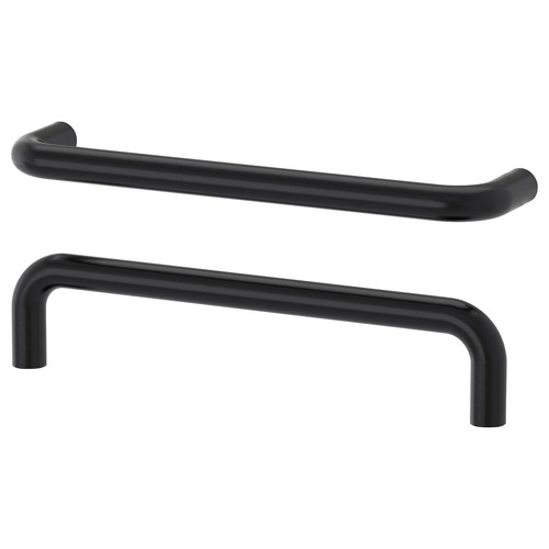 BAGGANÄS Handle, black, 143 mm, 2 pack