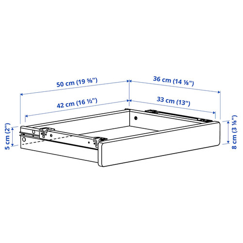 RELATERA Desk combination, white/light gray-green, 117x60 cm