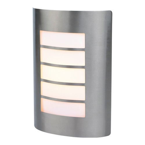 Outdoor Wall Lamp GoodHome Grandy 1 x 40 W E27, brushed steel