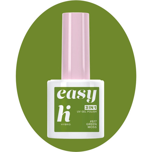 Hi Hybrid UV Gel Polish Easy 3in1 #617 Green Moss Vegan 5ml