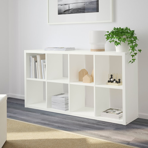 FLYSTA Shelving unit, white, 69x132 cm