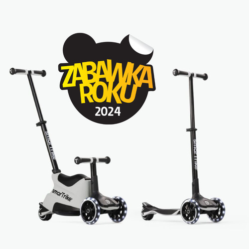 smarTrike Xtend Scooter 4in1 + Ride-on - Cool Grey 12m - 12y