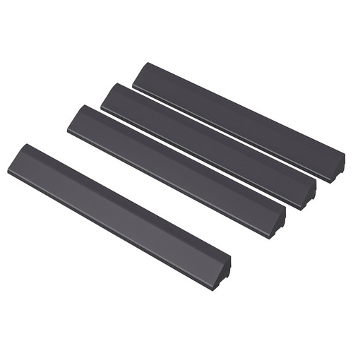 RUNNEN Edging strip, outdoor floor decking, dark grey