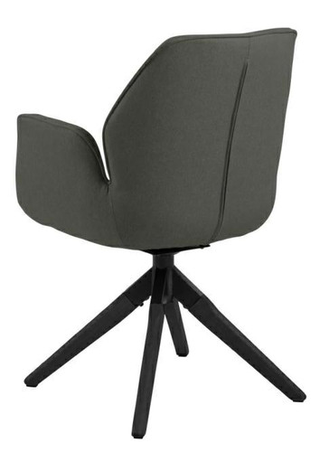 Swivel Chair Aura, auto return, dark grey/black