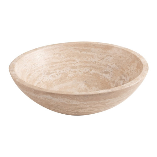 GoodHome Countertop Stone Wash-basin Atigun 38 cm, travertine