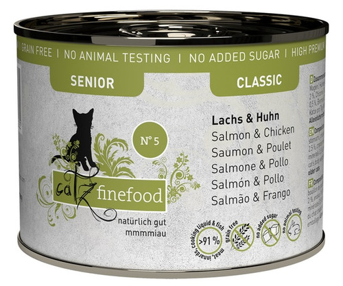 Catz Finefood Classic Senior N.05 Salmon & Chicken Cat Wet Food 200g