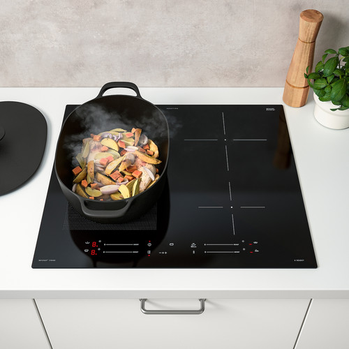 SMAKLIG Induction hob, black IKEA 500 black, 59 cm