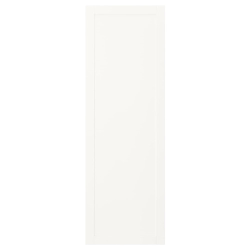 SANNIDAL Door with hinges, white, 60x180 cm