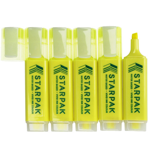 Starpak Highlighter Yellow 10pcs