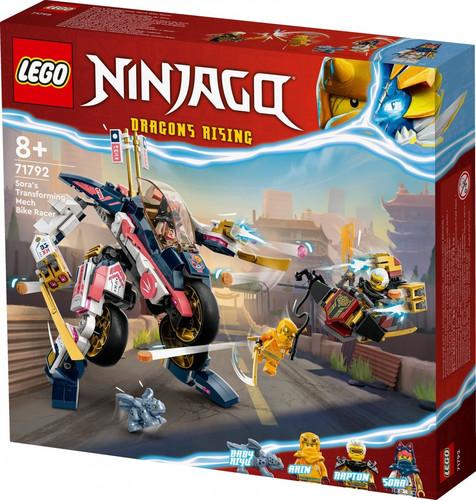 LEGO Ninjago Sora's Transforming Mech Bike Racer 8+