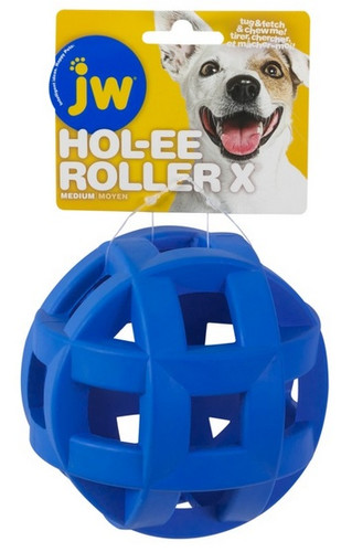 JW Pet Dog Toy Hol-ee Roller X, assorted colours