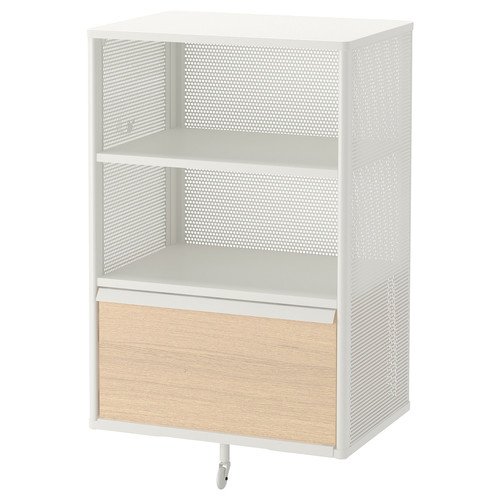 BEKANT Storage unit, mesh, white, 61x101 cm