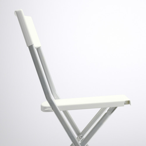 GUNDE Folding chair, white