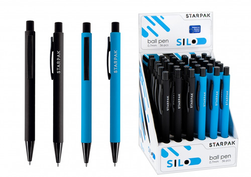 Starpak Retractable Ball Pen Silo 36pcs