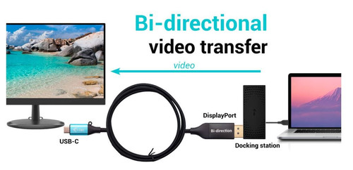 i-tec Cable USB-C DisplayPort Bi-Directional Adapter