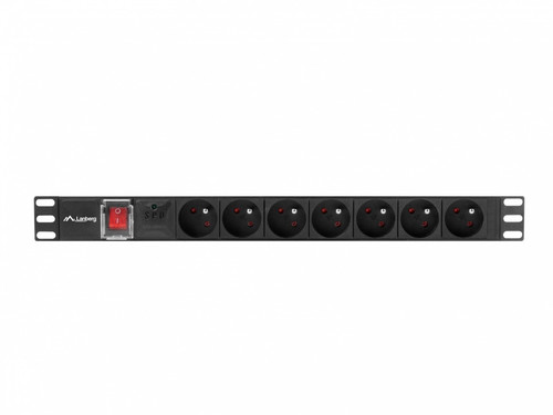 Lanberg Power Strip Rack PDU 1U 7x PL 2m