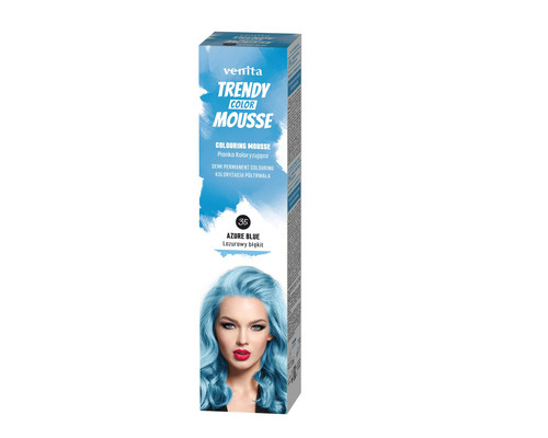 Venita Trendy Color Mousse Semi-Permanent Colouring 35 Azure Blue 75ml