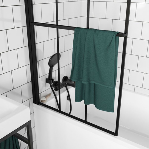 GoodHome Shower Set Cavally, matt black