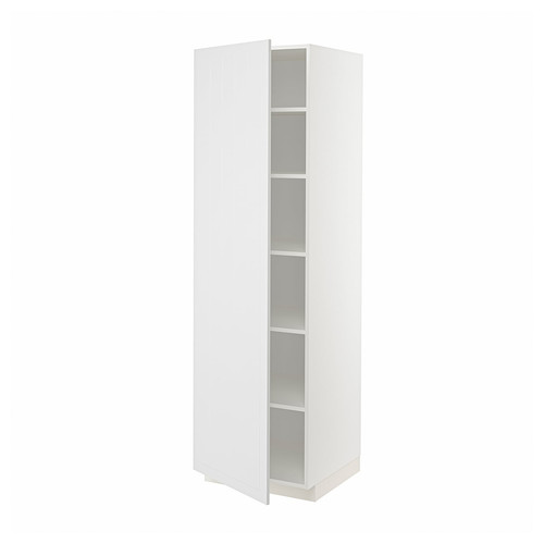 METOD High cabinet with shelves, white/Stensund white, 60x60x200 cm