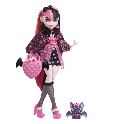 Monster High Draculaura Doll With Pet And Accessories HHK51 4+