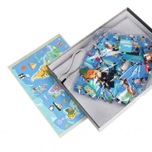 Magnetic Puzzle World Map 168pcs 3+