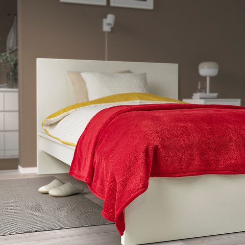 TRATTVIVA Bedspread, red, 150x250 cm