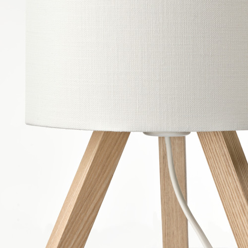 STORSEGEL Table lamp, ash/white