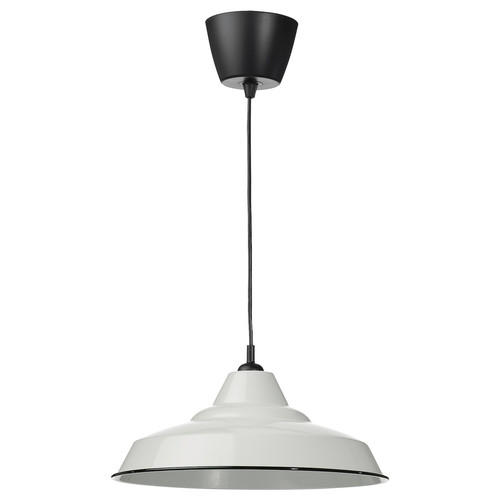 TRETTIOEN Pendant lamp, white, 38 cm