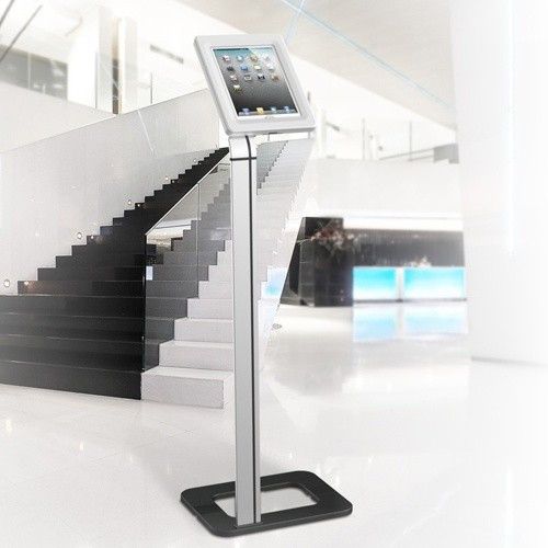 Maclean Stand Handle Advertising for Tablet Floor Lockable Universal MC-645