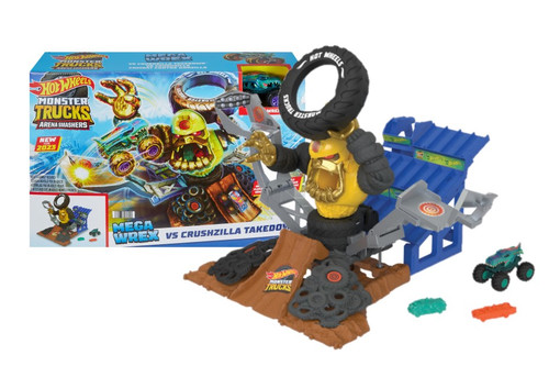 Hot Wheels Monster Trucks Arena Smashers MEGA-Wrex vs. Crushzilla HPN71 4+