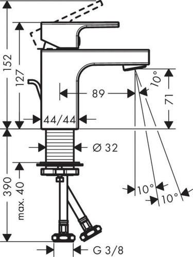 Hansgrohe Wash-basin Mixer Tap Shape M, black