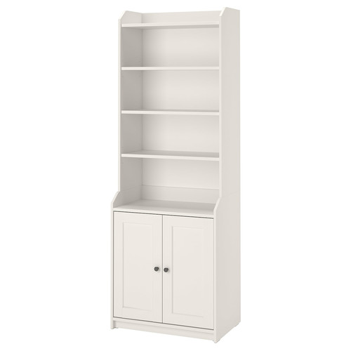 HAUGA High cabinet with 2 doors, white, 70x199 cm