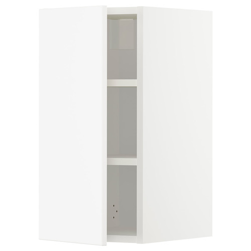 METOD Wall cabinet with shelves, white/Veddinge white, 30x60 cm