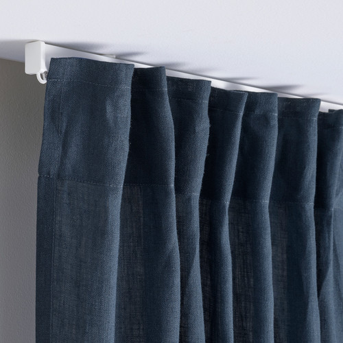 DYTÅG Curtains, 1 pair, dark blue, 145x300 cm