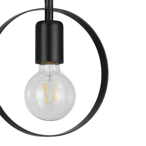 GoodHome Pendant Lamp Kaitains E27 20cm, black