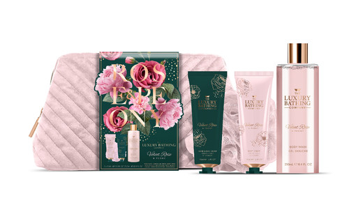 THE LUXURY BATHING COMPANY Velvet Rose & Peony - Weekend Escape Gift Set 1pc