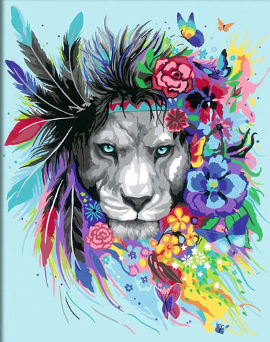 Ravensburger Painting By Numbers CreArt Boho Lion 12+