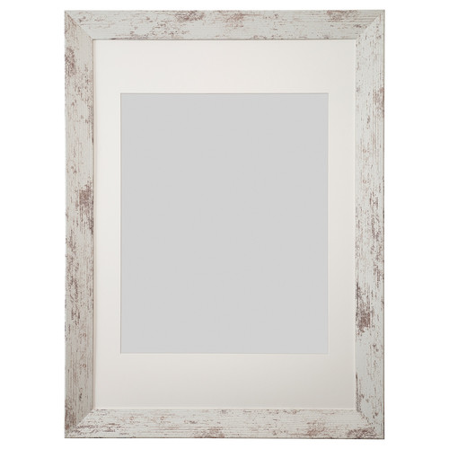 PLOMMONTRÄD Frame, white stained pine effect, 50x70 cm