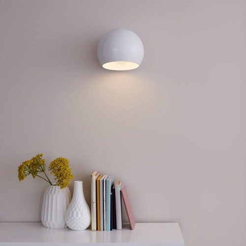 GoodHome Wall Lamp Zosca 1-p E27, white