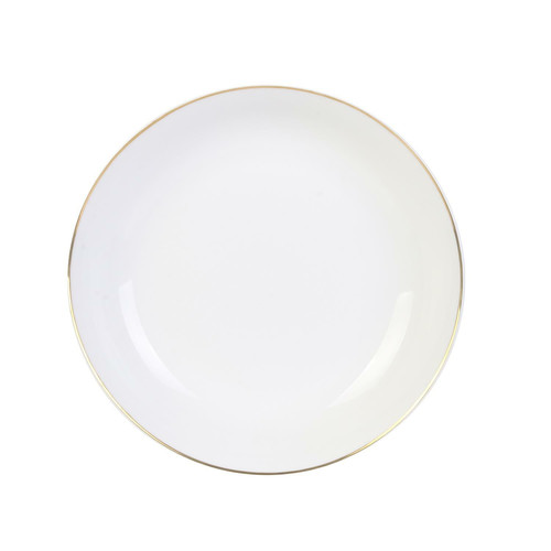 Deep Plate Pearl Gold 20cm, white