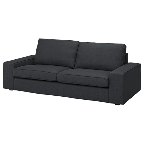 KIVIK Cover three-seat sofa, Tresund anthracite