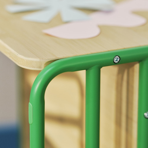 SMÅSKRAKE Multi-functional child chair/table, green